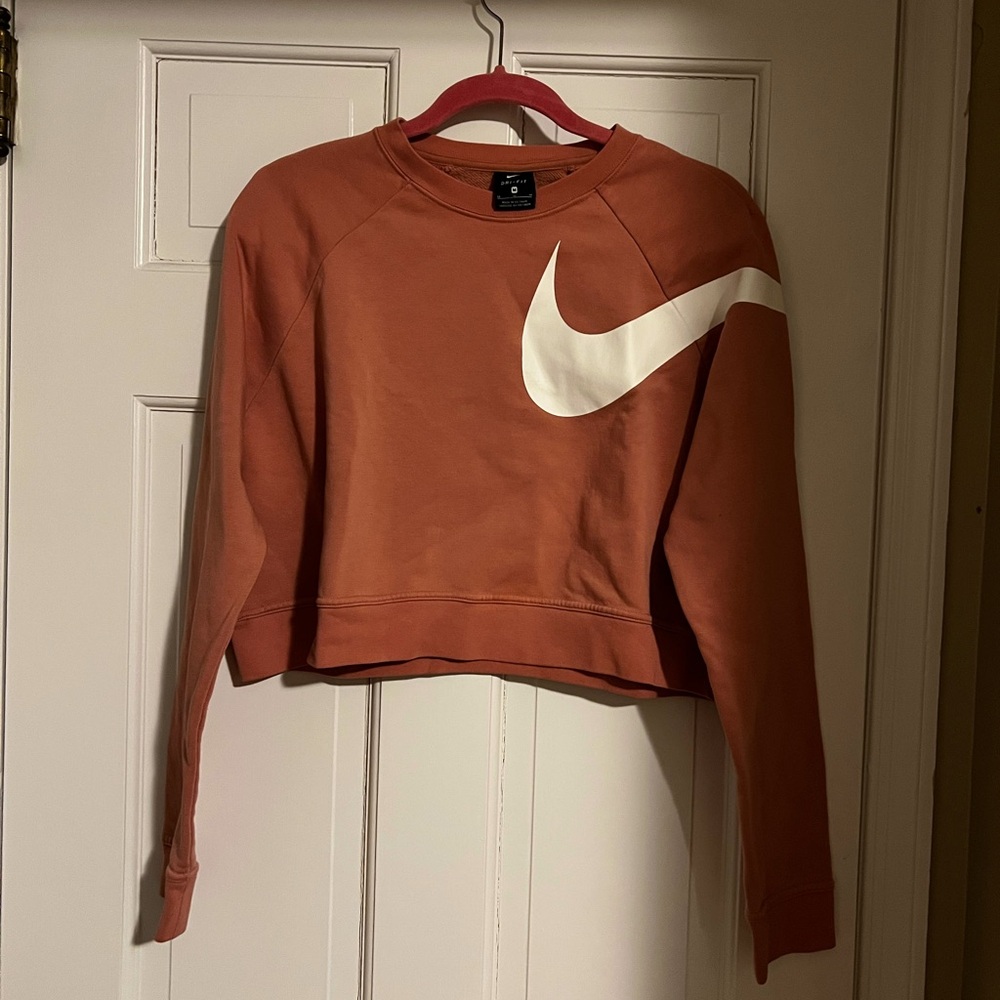 Nike Women’s Pink Sweatshirt (cropped)